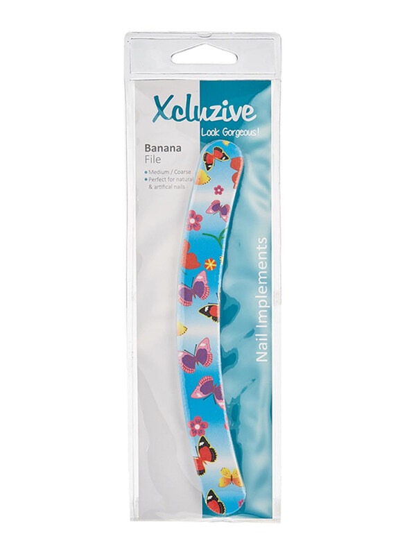 

Xcluzive Double Sided Banana Nail File, Multicolour