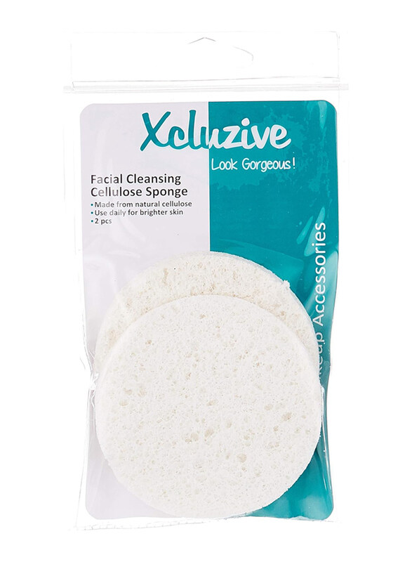 

Xcluzive Facial Cleansing Round Cellulose Sponges, 2 Piece, White