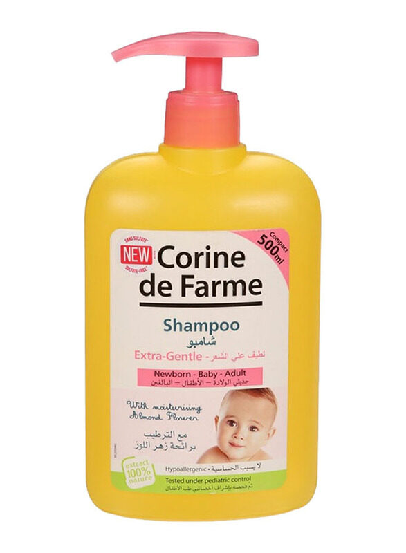 

Corine De Farme 500ml Baby Shampoo with Extra Gentle, Yellow