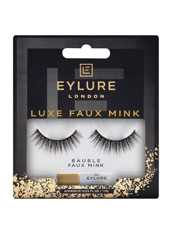 

Eylure Luxe Collection Lashes, Bauble Faux Mink, Black
