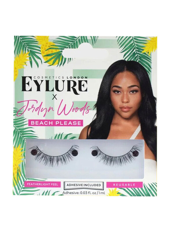 

Eylure Jordyn Woods Eye Lashes, Beach Please, Black