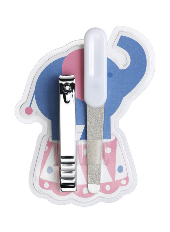 

QVS 2-Piece Truyu Baby Nail Grooming Set, White/Silver
