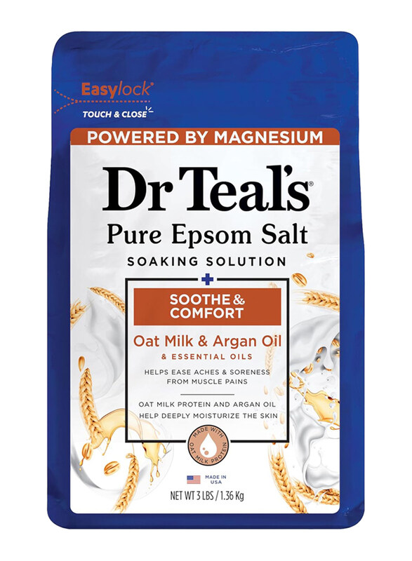 

Dr. Teals Oat Milk & Argan Oil Epsom Bath Salt, 1.36 Kg