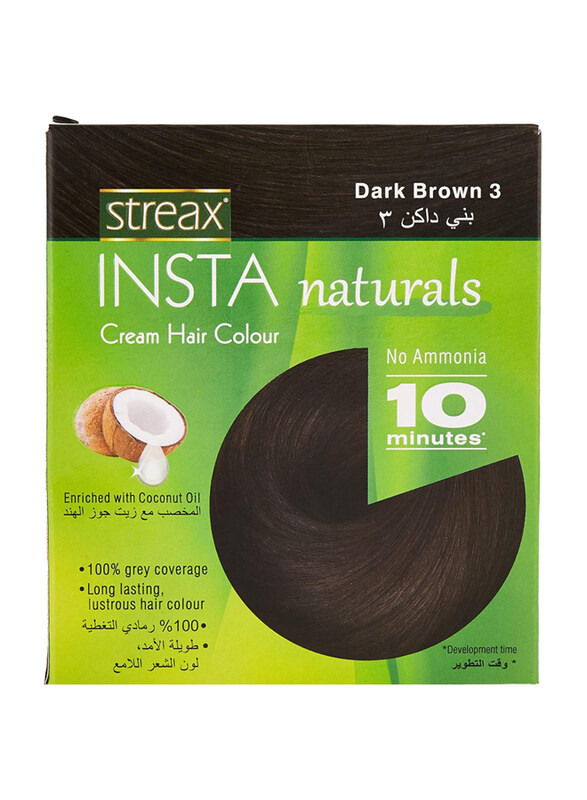 

Streax Insta Cream Hair Colour, 15ml, Dark Brown 3