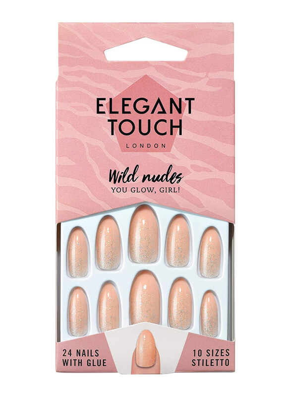 

Elegant Touch Wild Nudes Nails, You Glow Girl!, Pink