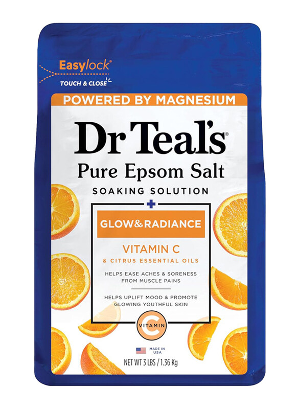 

Dr. Teals Epsom Bath Salt Glow & Radiance with Vitamin C & Citrus Oils, 1.36 Kg