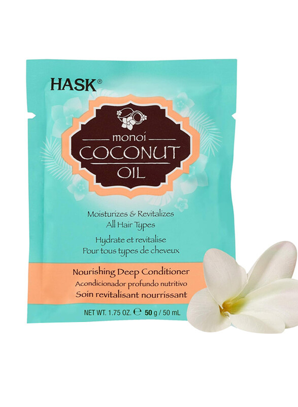 

Hask Coconut Oil Nourishing Deep Conditioner for Damaged Hair, 50gm