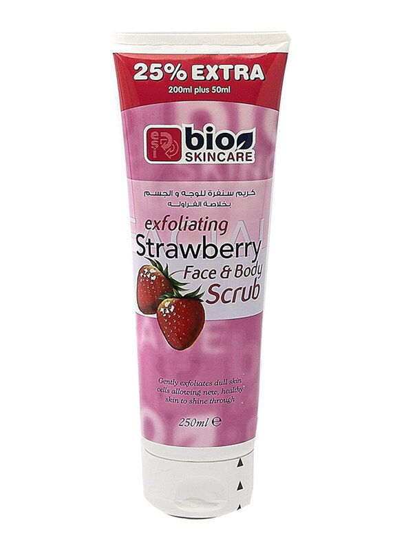 

Bio Skincare Strawberry Exfoliating Face & Body Scrub Tube, 250ml