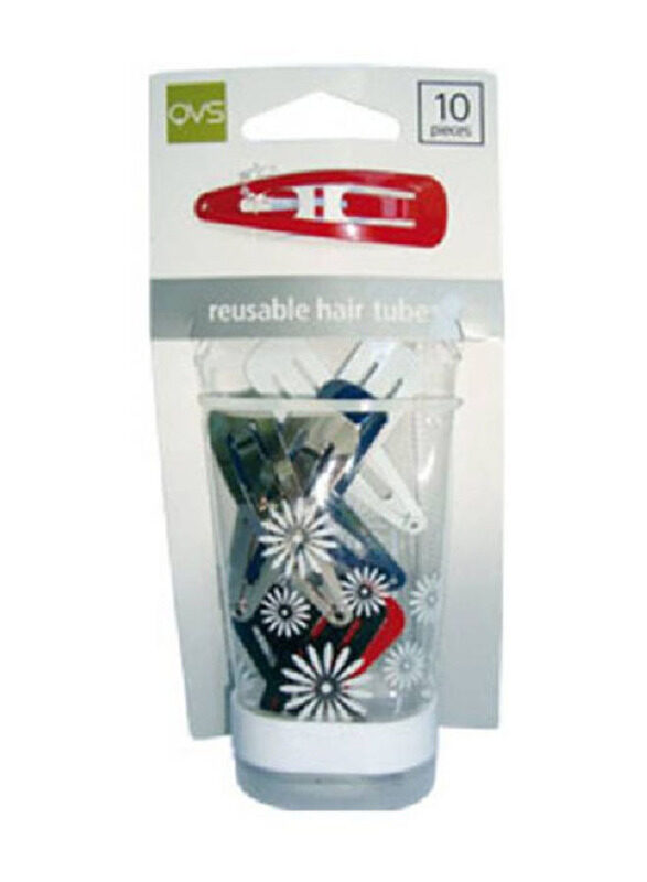 

QVS One Touch Hair Clips, 10 Pieces
