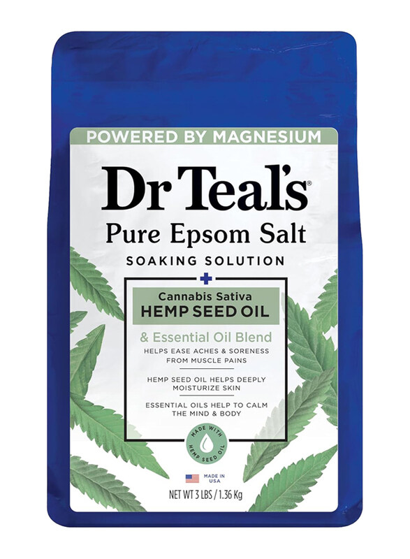 

Dr. Teals Cannabis Sativa Hemp Seed Oil Epsom Bath Salt, 1.36 Kg