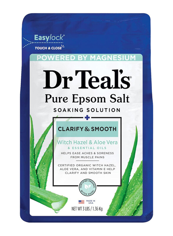 

Dr. Teals Witch Hazel & Aloe Vera Epsom Bath Salt, 1.36 Kg