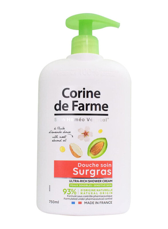 

Corine De Farme Ultra Rich Sweet Almond Oil Shower Cream, 750ml