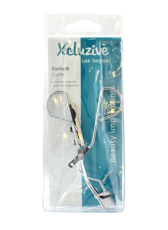 

Xcluzive Eyelash Curler with Spare Silicon Pad, Silver