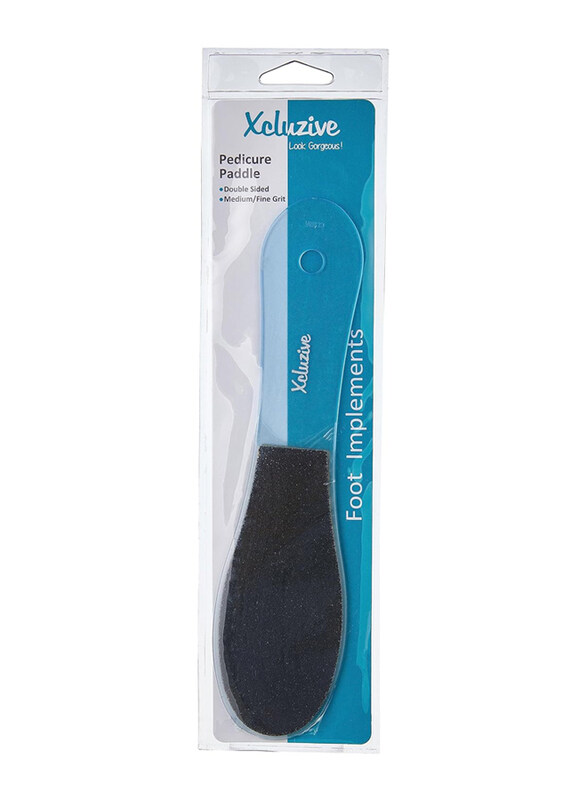 

Xcluzive Double Sided Pedicure Paddle with Medium Fine Grit, Blue