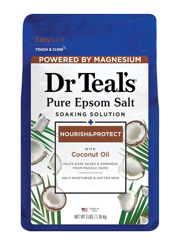 

Dr. Teals Soaking Solution Coconut Oil Epsom Bath Salt, 1.36 Kg