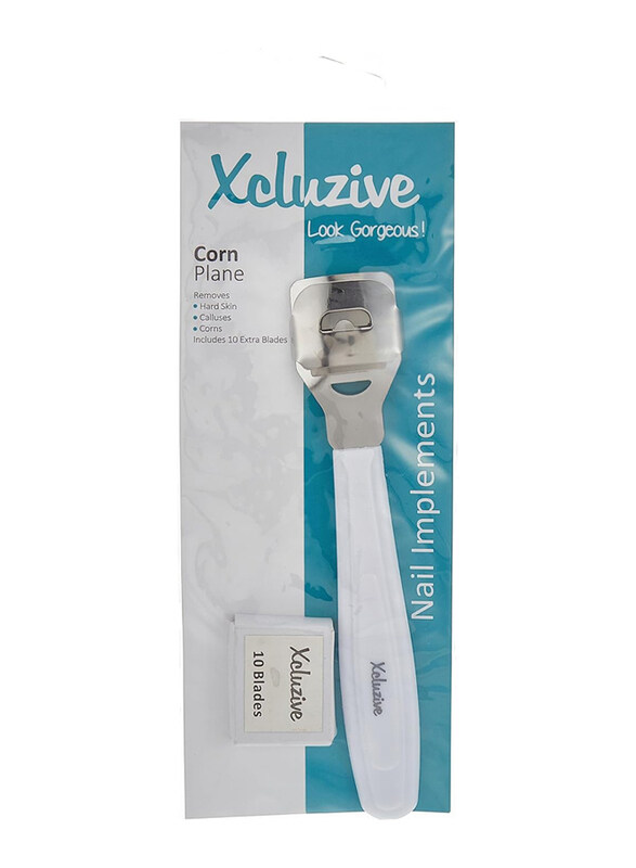 

Xcluzive Corn Plane with 10 Extra Blades, White/Silver
