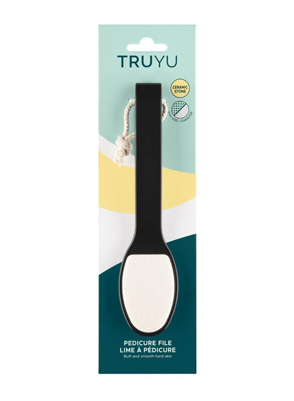 

QVS Dual Side Ceramic Pedicure File, Black