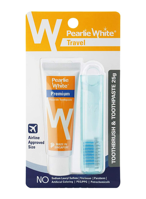 

Pearlie White Travel Brush and Paste, 2 Pieces