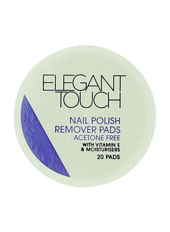 

Elegant Touch Nail Polish Remover Pads, 20 Pads, White
