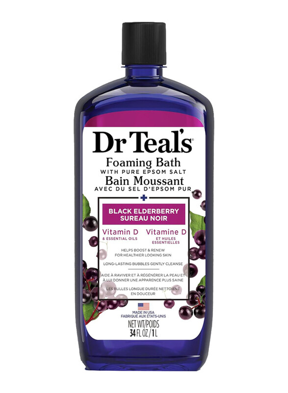 

Dr. Teals Foaming Bath With Epsom Salt Black Elderberry, 1000ml