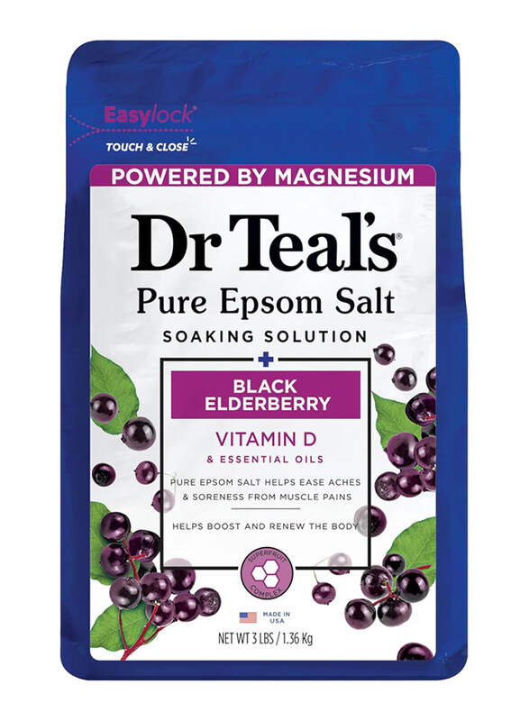 

Dr. Teals Black Elderberry Epsom Bath Salt, 1.36 Kg