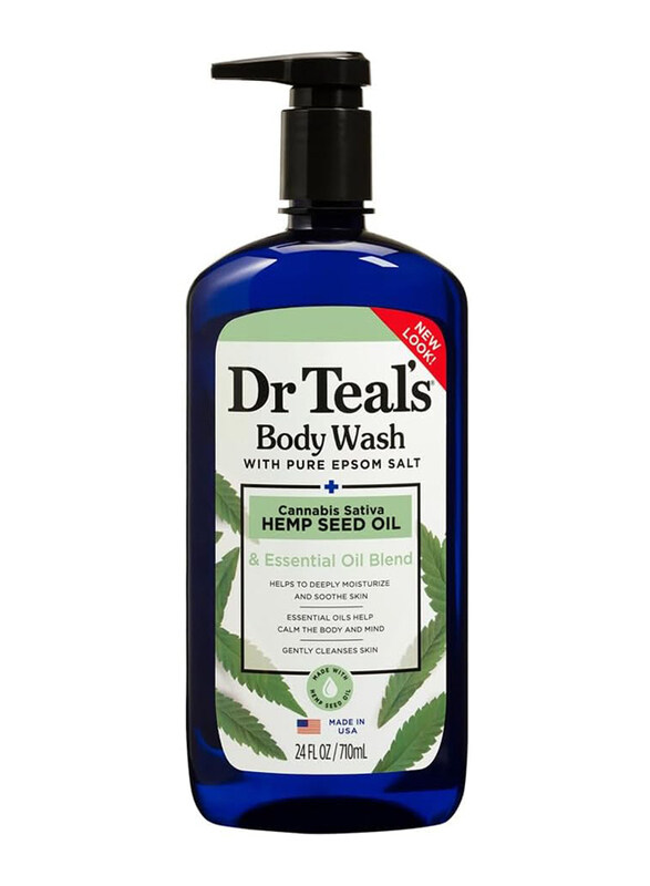 

Dr. Teals Cannabis Sativa Hemp Seed Oil Salt Epsom Body Wash, 710ml