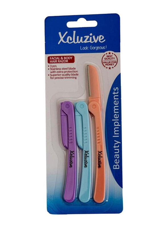 

Xcluzive Facial & Body Hair Razor, 3 Pieces