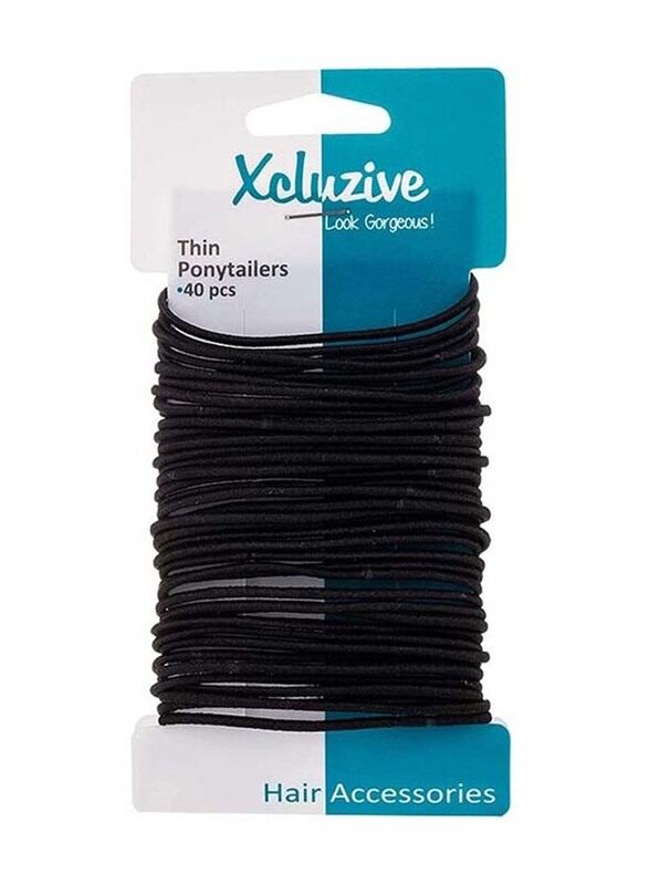 

Xcluzive Thin Pony Tailers, 40 Pieces
