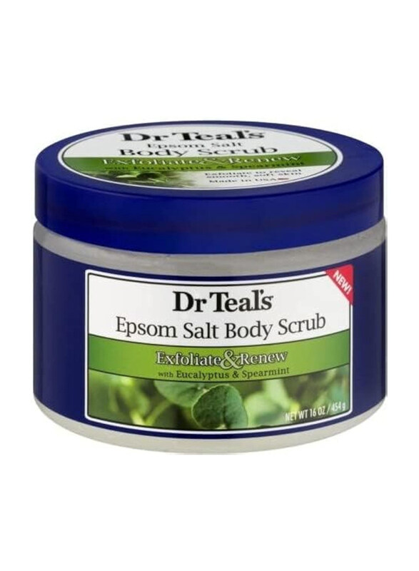

Dr Teal's Eucalyptus & Spearmint Epsom Salt Body Scrub, 454gm