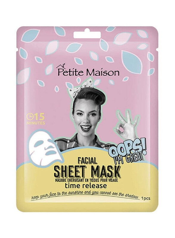 

Petite Maison Time Release Facial Sheet Mask, 25ml