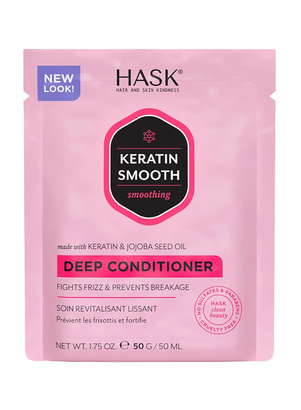

Hask Keratin Protein Smoothing Deep Conditioner for All Hair Types, 50gm