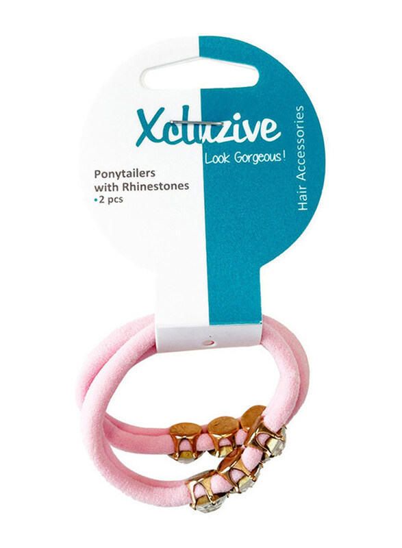 

Xcluzive Ponytailers with Rhine Stones, 2 Pieces