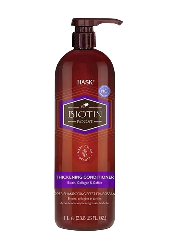 

Hask Biotin Boost Thickening Conditioner for All Hair Types, 1 Liter
