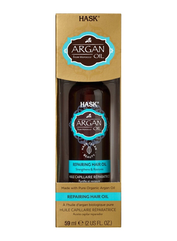 

Hask Argan Oil Repairing Shine Hair Oil for All Hair Types, 59ml