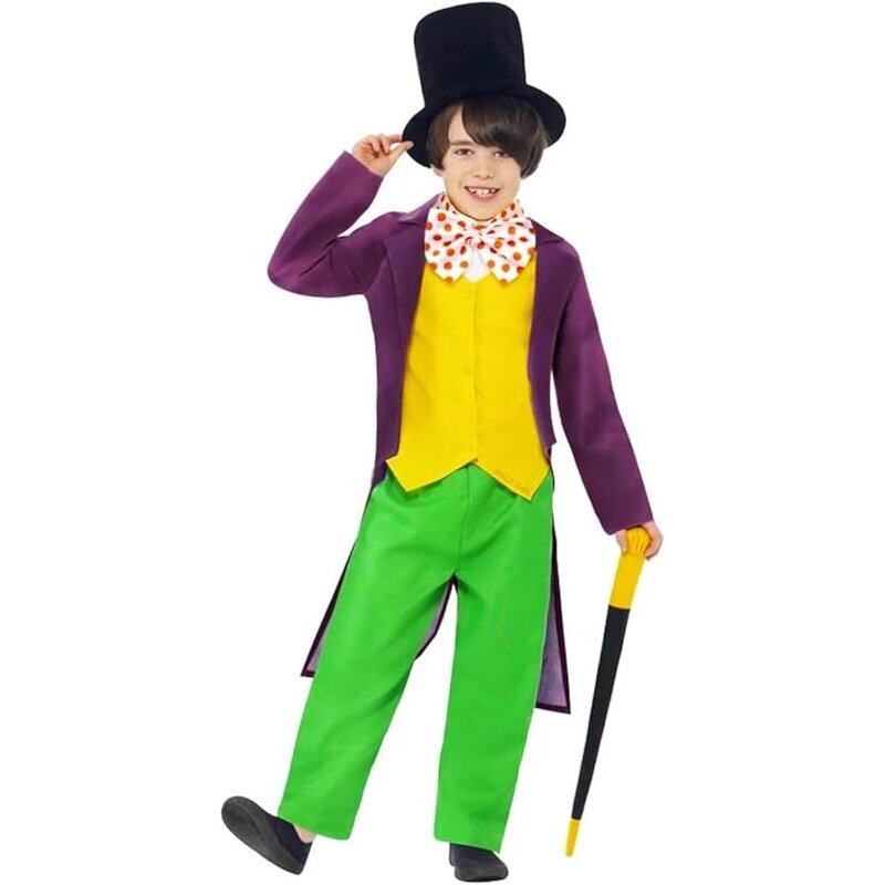 

Generic Willy Wonka Kids Costume With Black Hat, Medium