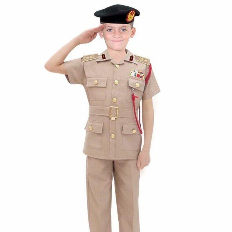 

Generic UAE Police Officer Brown Uniform Kids Costume - 8 to 9 years