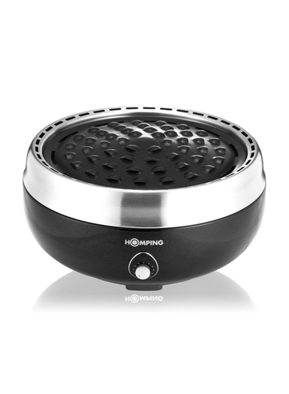 Homping Smokeless Charcoal Grill, 528200, Black