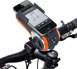 Sondpex ZOOMtube Bike Bluetooth Speaker + Phone Mount + Headlights, Black