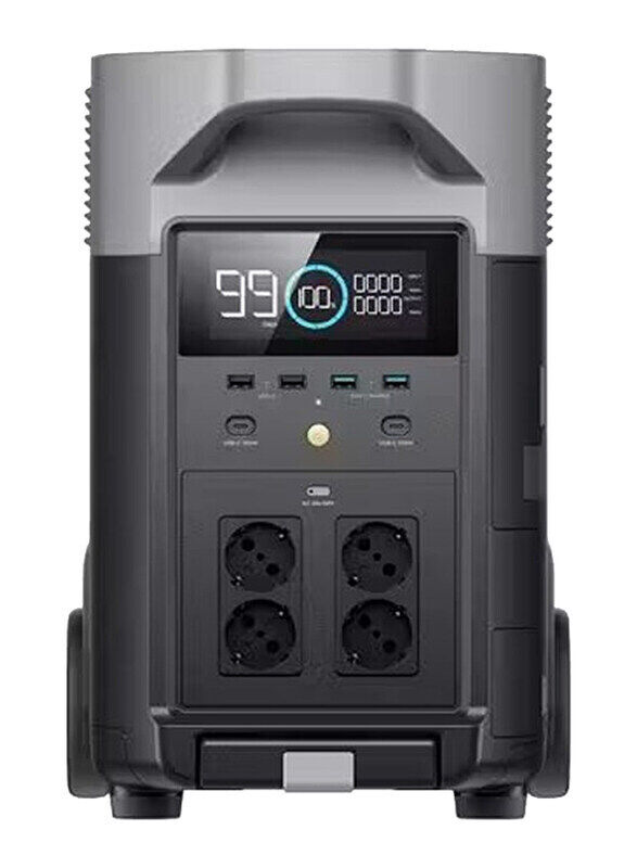 

Ecoflow Delta Pro Portable Power Station, 3600W, Grey/Black