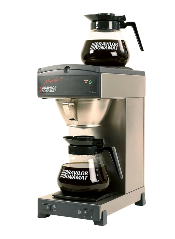 ماكينة قهوة مفلترة برافيلور بونامات موندو 2، 2145 واط، أسود وفضي