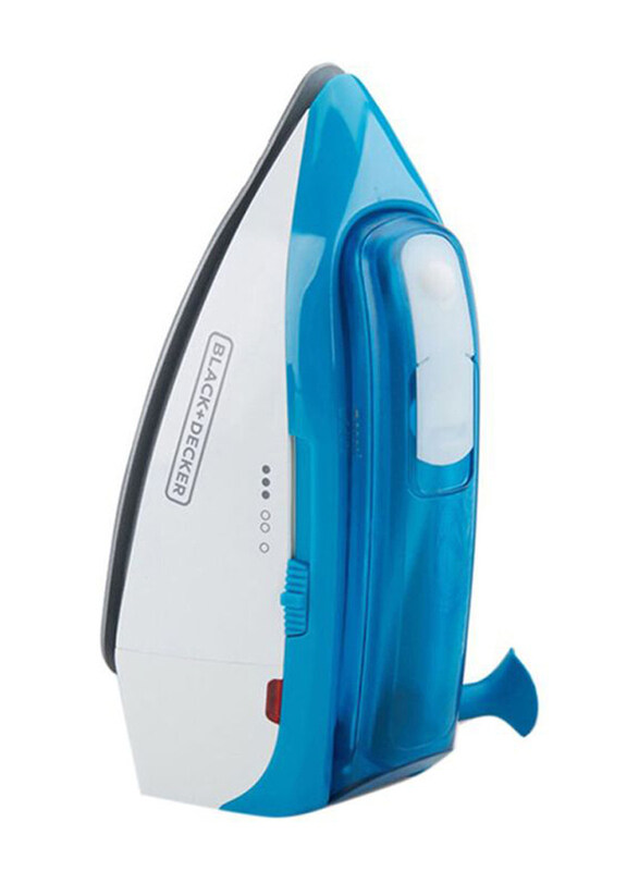 

Black+Decker Dual Voltage Travel Steam Iron, 1085W, TI250-B5, Blue/White