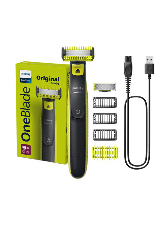 

Philips Dual-Sided Blade Unique OneBlade Technology Cordless Trimmer, QP2824/10, Lime Green/Charcoal Grey