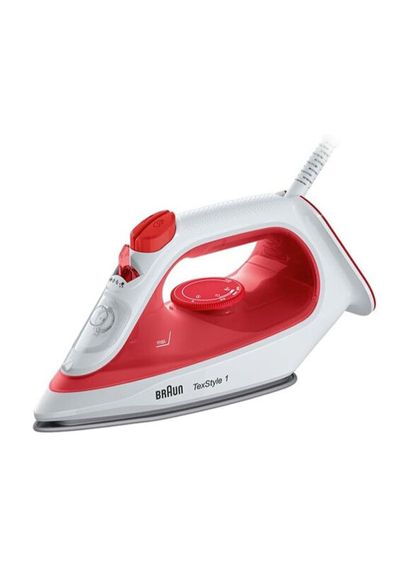 

Braun TexStyle 1 Non-Stick Coating Steam Iron, 1900W, SI1019RD, Red