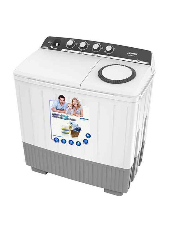 

Aftron 14Kg Twin Tub Washing Machine, AFW14600X, White