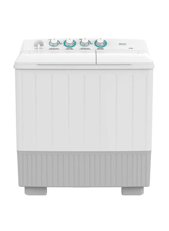 

Hisense 14Kg Twin Tub Washing Machine, XPB140-SXC14, White/Grey