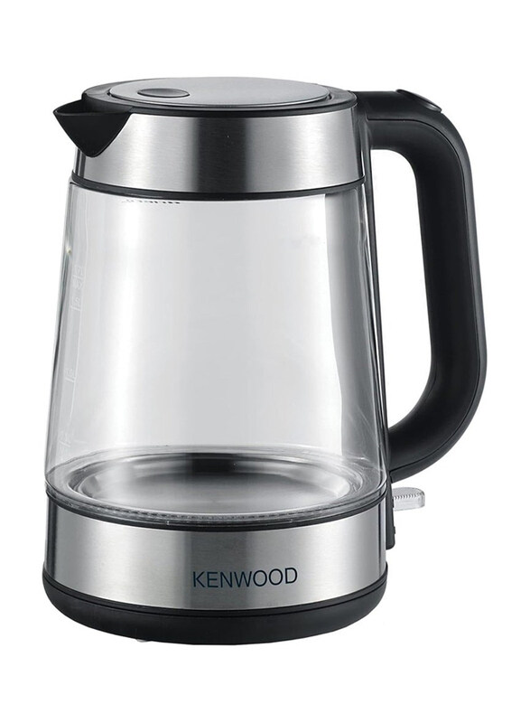 

Kenwood 1.7L Cordless Glass Electric Kettle, 2200W, ZJG08, Black