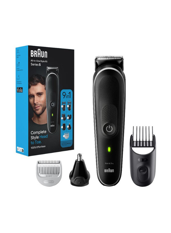 

Braun 9-In-1 Trimmers & Clipper Curated Kit with 100-Min Runtime, MGK 5410, Grey