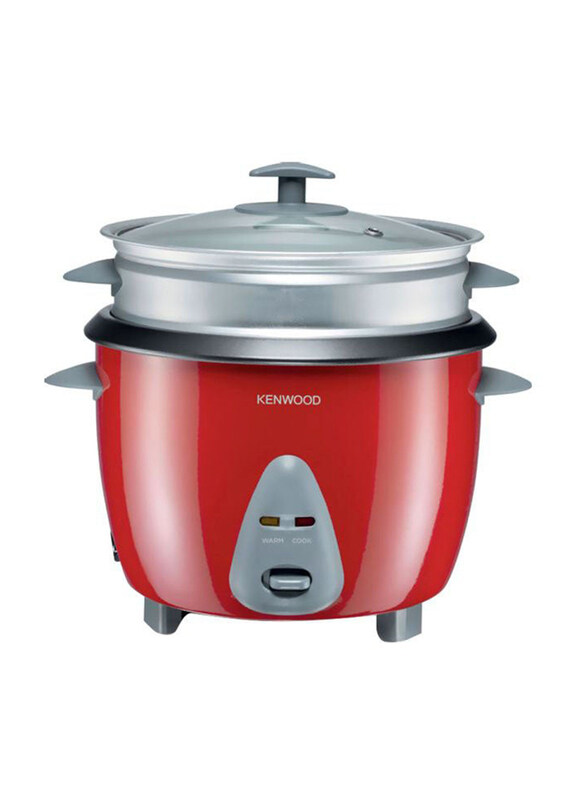 

Kenwood 1.8L Electric Rice Cooker, 650W, RCM44.000RD, Red/Grey