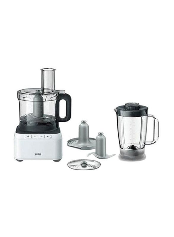

Braun 2.1L Food Processor with 2-Speeds, 800W, FP3131WH, Multicolour