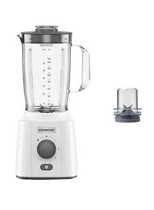 

Kenwood 2L Blender with Mill, 650W, BLP41COWH, White/Grey
